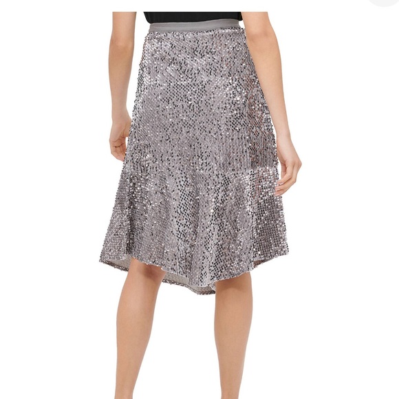 Calvin Klein Sequin Velvet Skirt - Picture 2 of 3